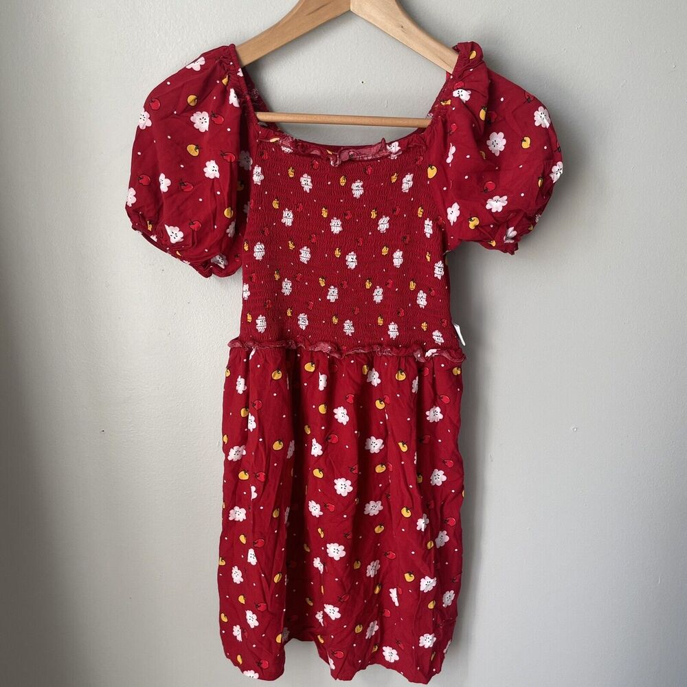 Girls' Disney Snow White Woven Dress - Red‎ Sz 13- Disney Store